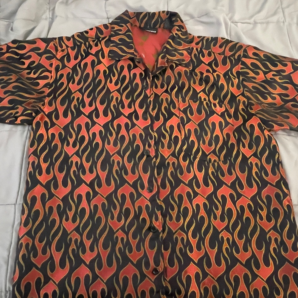Vintage Odo Flame Button Down